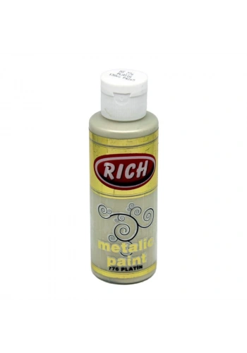 Rich Metalik Akrilik Boya 120 cc. 776 PLATİN