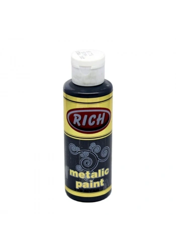 Rich Metalik Akrilik Boya 120 cc. 770 SİYAH