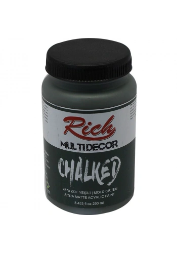 Rich Multi Decor Chalked Akrilik Boya 250 cc. 4570 KÜF YEŞİLİ