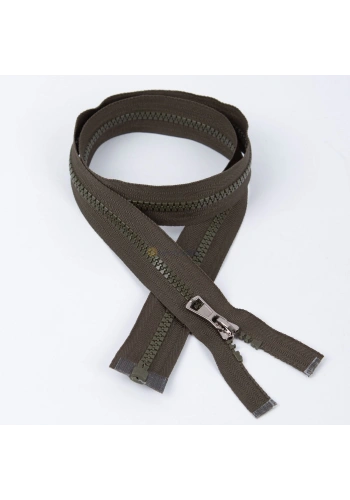 80cm Açık Haki Kemik Dişli Fermuar