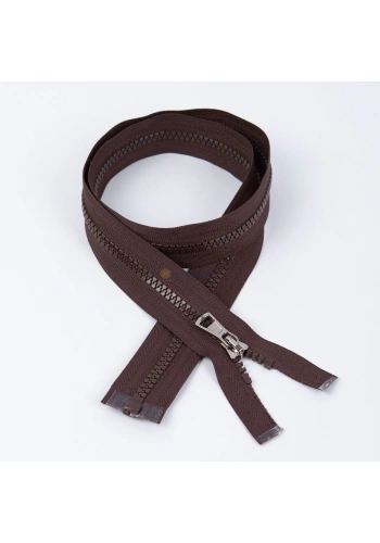 80cm Kahverengi Kemik Dişli Fermuar