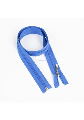 80cm Saks Mavi Mont Fermuarı