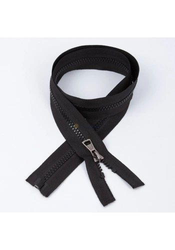 80cm Siyah Kemik Dişli Mont Fermuarı