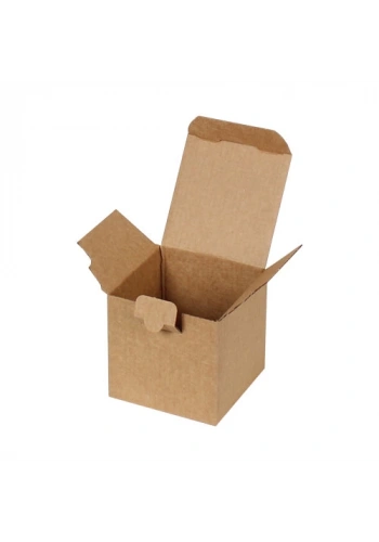 8x8x8cm Tek Oluklu Kutu - Kraft