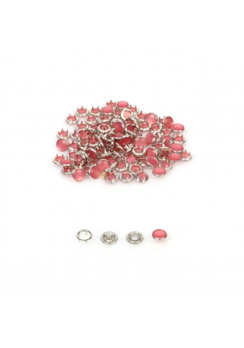 9.5mm Pembe Sedefli Çıtçıt 100 Adet