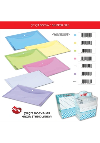 Abka Çıtçıtlı Dosya Yeşil