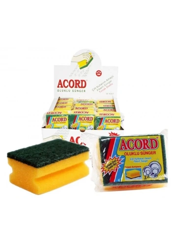 Acord Tekli Oluklu Sünger ( 72 Adet )