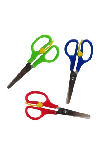 Adel Cetvelli Yaylı Makas Yuvarlak uç