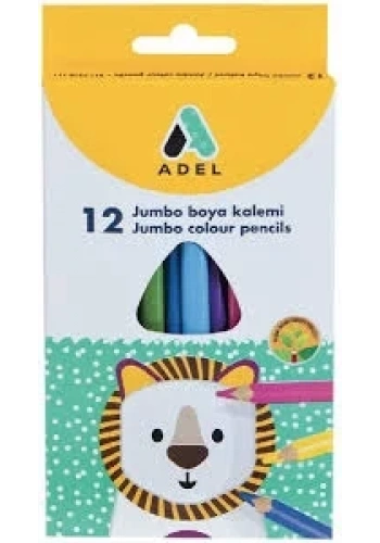Adel Jumbo Tam Boy Boya Kalemi 12li