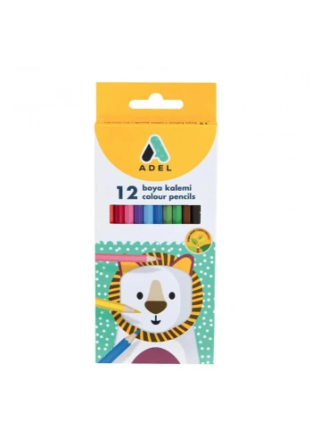 Adel Kuru Boya Kalemi 12 Renk Tam Boy