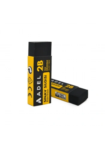 Adel Sınav Silgisi Siyah 2B Toz Bırakmaz Büyük Boy