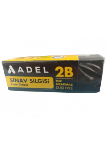 Adel Sınav Silgisi Siyah 2B Toz Bırakmaz Orta Boy