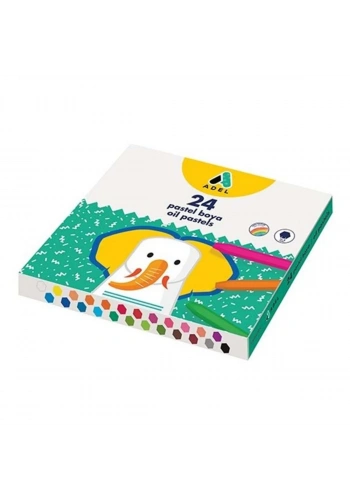 Adel Yağlı Pastel Boya Seti 24 Renk