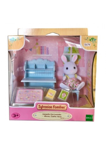 Adore Oyuncak Sylvanian families Kar Tavşan Kız Ve Çalışma Masası ESE5679