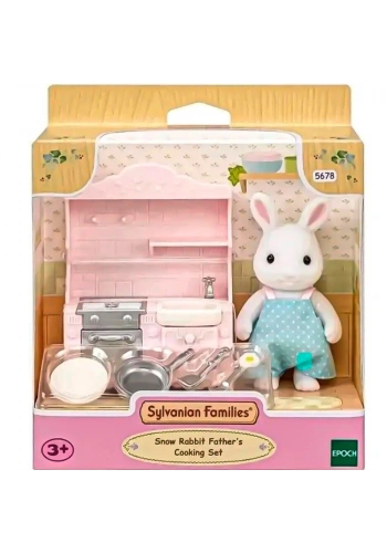Adore Oyuncak Sylvanian families Kar Tavşanı Babanın Yemek Pişirme Seti ESE5678