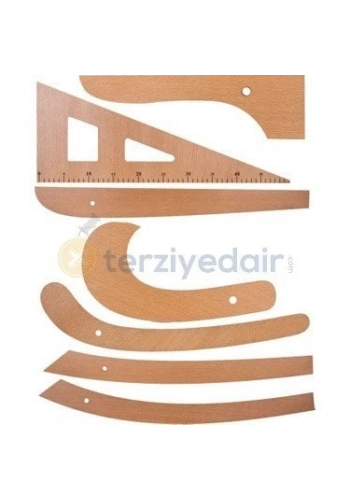 Ahşap Riga Seti 7 Parça