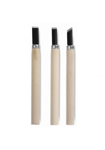 Ahşap ve Seramik Oyma Seti 3lü