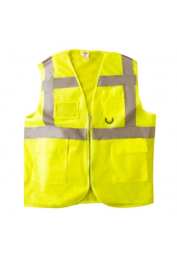 Al İkaz Yeleği Çok Cepli Sarı 110 Gr Ce Li