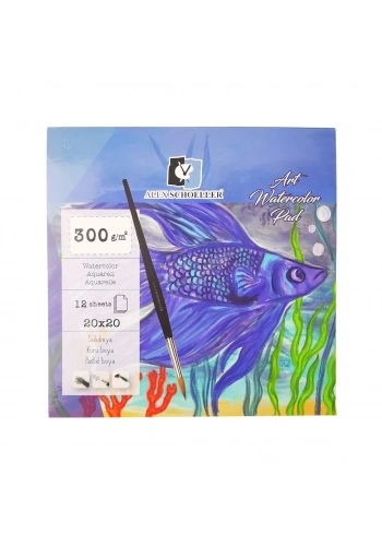 Alex Schoeller Art Sulu Boya Defteri 300gr 20x20cm 12yp
