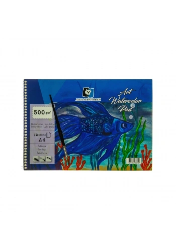 Alex Schoeller Art Sulu Boya Defteri 300gr A4 12yp Spiralli ALX 3930