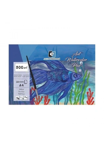 Alex Schoeller Art Watercolour Pad Sulu Boya Defteri Blok 300 gr. A4 12 yaprak
