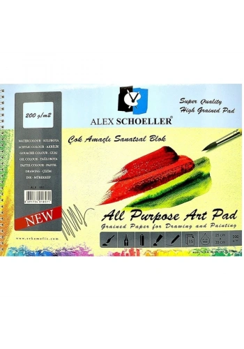 Alex Schoeller Çok Amaçlı Sanatsal Blok 15 YP 25x35 200 GR ALX-893