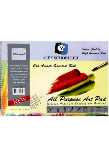 Alex Schoeller Çok Amaçlı Sanatsal Blok 15 YP 35x50 200 GR ALX-892