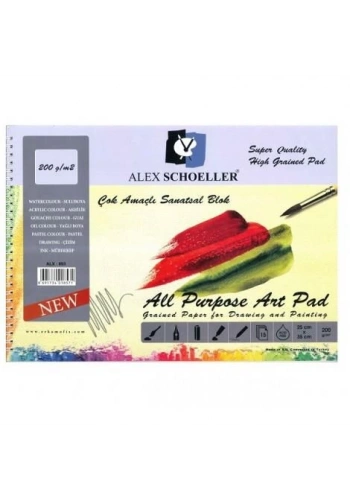 Alex Schoeller Çok Amaçlı Sanatsal Blok 200gr 25x35cm