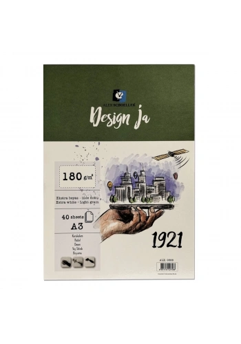 Alex Schoeller Design Ja Eskiz Defteri 180gr A3 40yp ALX-0464