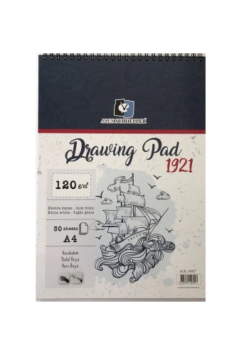 Alex Schoeller Drawing Pad Eskiz Defteri 120gr A4 30 Yaprak ALX 0557