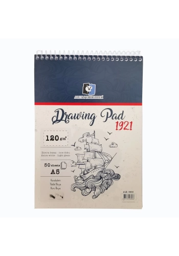 Alex Schoeller Drawing Pad Eskiz Defteri 120gr A5 50yp Spiralli