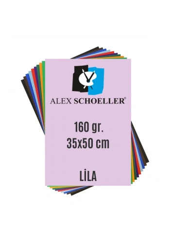 Alex Schoeller Fon Kartonu 160gr 35x50cm 06 Lila