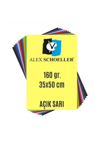 Alex Schoeller Fon Kartonu 160gr 35x50cm 07 Açık Sarı