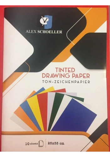 Alex Schoeller Fon Kartonu 25x35 Cm.10 ÖZEL Renk Dosyalı