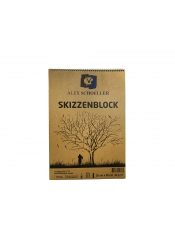 Alex Schoeller Kraft Eskiz Defteri 90gr 35x50cm 15yp ALX 1175
