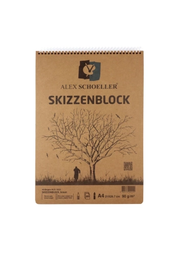 Alex Schoeller Kraft Eskiz Defteri 90gr A4 60yp ALX 1022