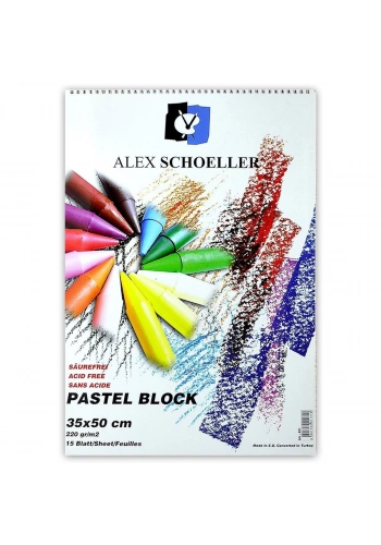 Alex Schoeller Pastel Blok 220gr 35x50cm 15yp ALX-851
