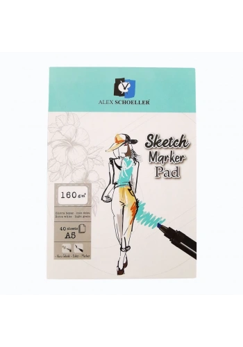 Alex Schoeller Sketch Marker Pad Eskiz Defteri 160gr A5 40yp