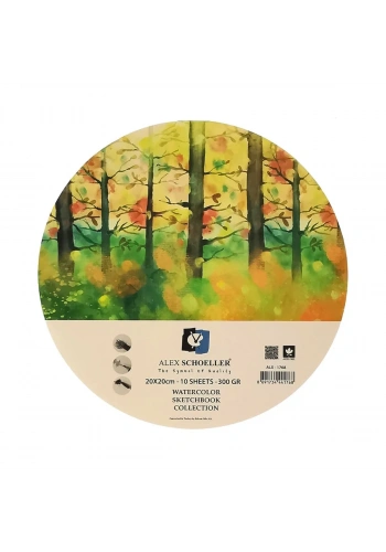 Alex Schoeller Sulu Boya Defteri 300gr 20x20cm 10yp