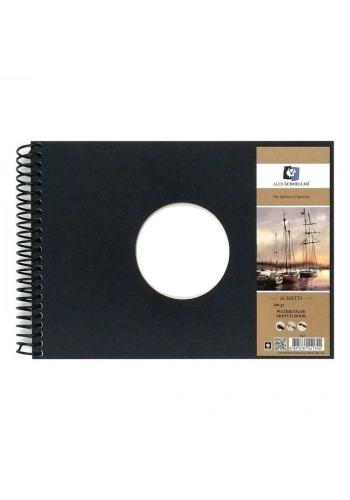 Alex Schoeller Watercolor Sketchbook Sert Kapak Spiralli Sulu Boya Defteri 300 gr. A5 20 yaprak