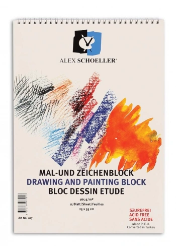 Alex Scholler Resim Ve Çizim Defteri (25x35) 165gr 15 Sayfa