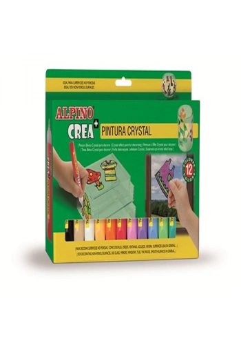 Alpino Cam Boyası Silinebilir 10.5 ML 12 Renk DE000028