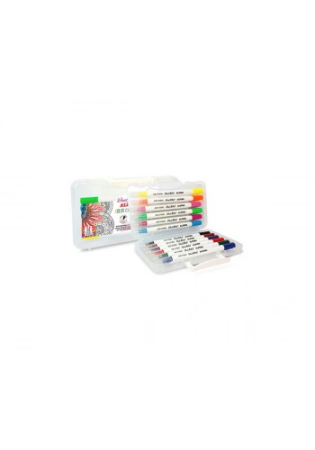 Alpino Fırça Çift Uçlu Keçeli Kalem 12 Renk (AR-800186)