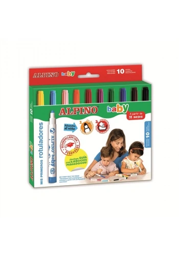 Alpino Keçeli Boya Kalemi Baby 10 LU AR000056