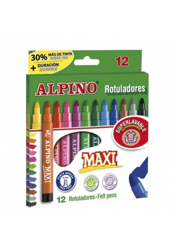 Alpino Maxi Jumbo Keçeli Kalem 12 Renk (AR-06)