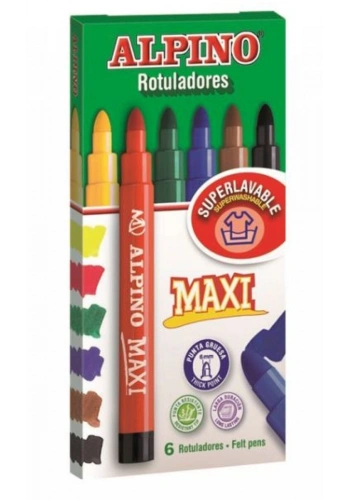 Alpino Maxi Keçeli Boya Kalemi 6 Renk