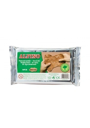Alpino Şekillendirme Kili Seramik Hamuru 250 gr. Kahverengi