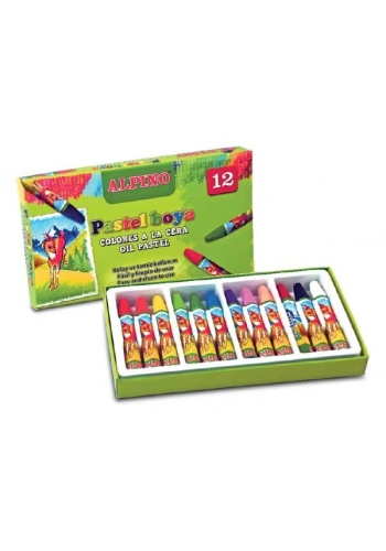 Alpino Yağlı Pastel Boya 12 Renk Karton Kutu