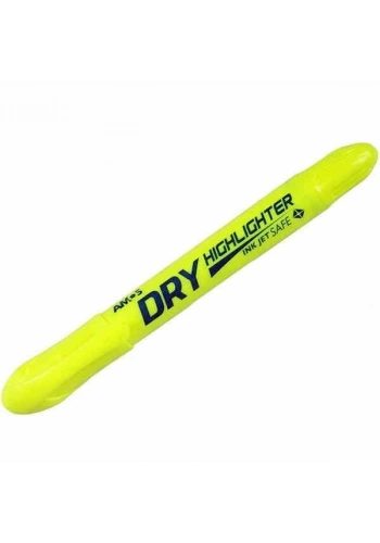 Amos Dry Highlighter Jel Fosforlu Kalem SARI