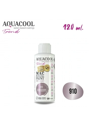 Aquacool Multi Akrilik Boya 120ml 910 Metalik Pembe Kuvars